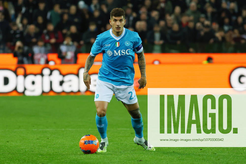 Napolis Giovanni Di Lorenzo during the Serie A soccer match between Udinese and Napoli at the Bluenergy Stadium in Udine, north east Italy - Sunday, December 14,2025 - soccer