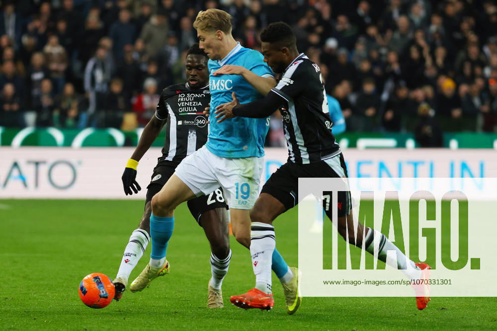 Napolis Rasmus Hojlund during the Serie A soccer match between Udinese and Napoli at the Bluenergy Stadium in Udine, north east Italy - Sunday, December 14,2025 - soccer