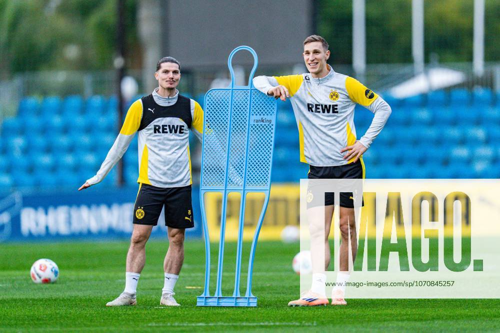 Marcel Sabitzer (Borussia Dortmund, 20) Nico Schlotterbeck (Borussia Dortmund, 4) Winter-Trainingslager Borussia Dortmund in Marbella, Spanien, Tag 1 am 02.01.2026