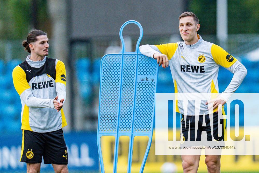 Marcel Sabitzer (Borussia Dortmund, 20) Nico Schlotterbeck (Borussia Dortmund, 4) Winter-Trainingslager Borussia Dortmund in Marbella, Spanien, Tag 1 am 02.01.2026