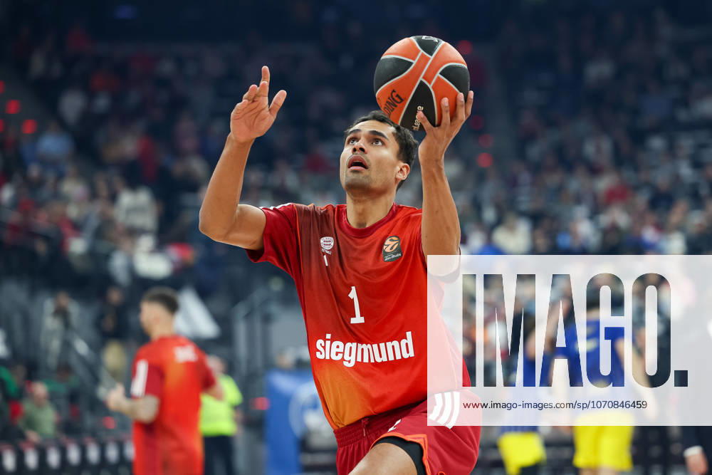 Oscar da Silva (FC Bayern Basketball, 01) beim Aufwaermen, GER, FC Bayern Basketball vs. Maccabi Rapyd Tel Aviv, Basketball, Euroleague, 19. Spieltag, Saison 2025 2026, 02.01.2026, GER, FC Bayern Basketball vs. Maccabi Rapyd Tel Aviv, Basketball, Euroleague, 19. Spieltag, Saison 2025 2026, 02.01.2026 Muenchen