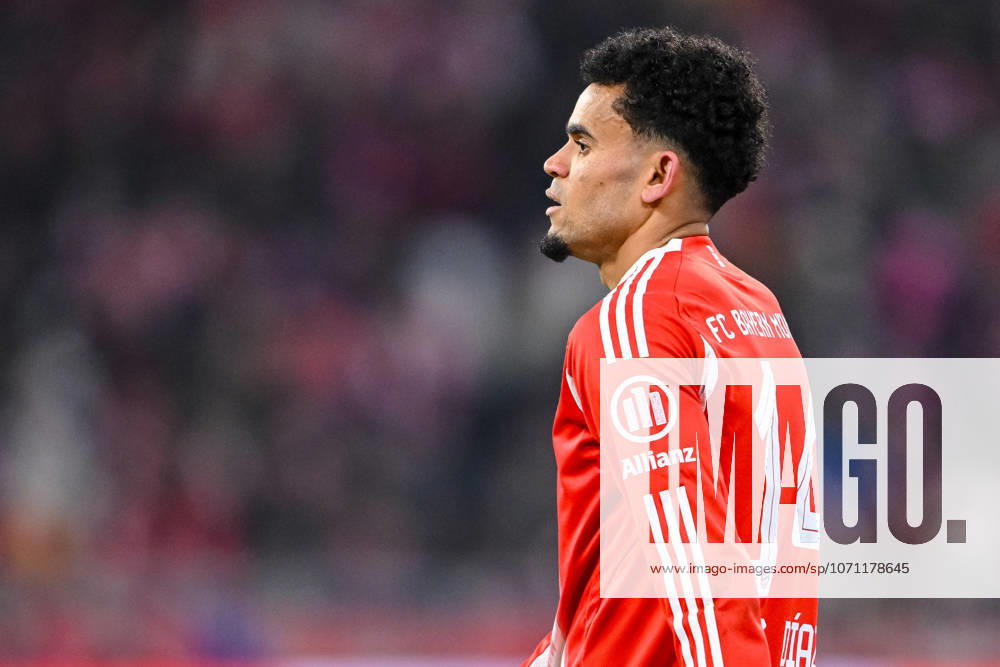 Luis Diaz (FC Bayern München) Schaut waehrend des spiels der Bundesliga zwischen FC Bayern München und VfL Wolfsburg, Allianz Arena am 11. January 2026 in München, Deutschland. (Foto von Harry Langer DeFodi Images) +++ Luis Diaz (FC Bayern München) Looks on during the Bundesliga match between FC Bayern München and VfL Wolfsburg at Allianz Arena on January 11, 2026 in München, Germany. (Photo by Harry Langer DeFodi Images) DFL regulations prohibit any use of photographs as image sequences and or quasi-video. (Photo by Harry Langer DeFodi Images) DFL regulations prohibit any use of photographs as image sequences and or quasi-video. -
