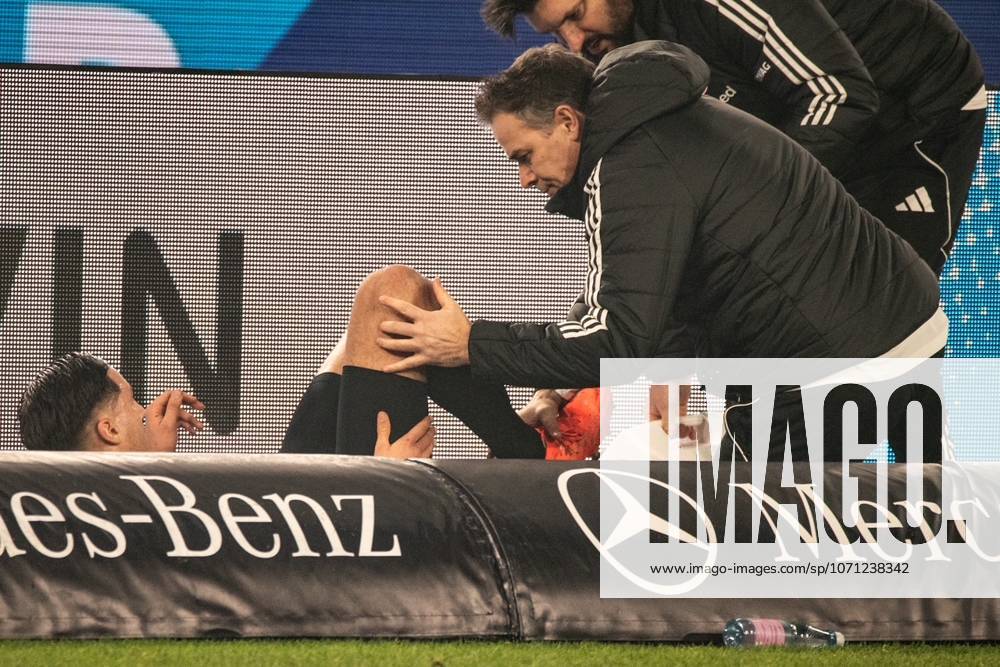 Younes Ebnoutalib (Eintracht Frankfurt) injured, is treated on the groundduring during the 1.Bundesliga Matchday 17 match between VFB Stuttgart and Eintracht Frankfurt at MHP Arena in Stuttgart, Germany on January 13, 2026