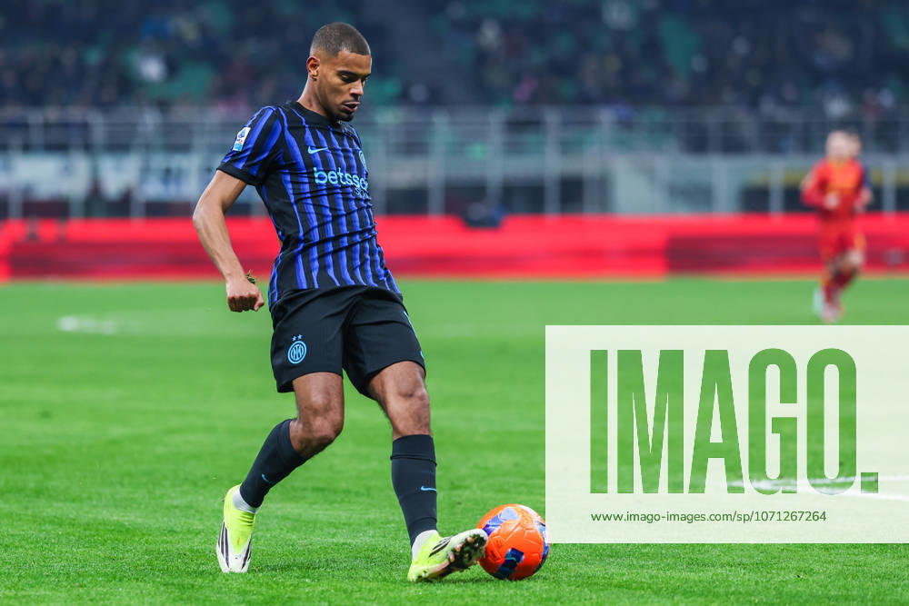 Andy Diouf of FC Internazionale seen in action during Serie A 2025 26 football match between FC Internazionale and US Lecce at San Siro Stadium in Milan Italy on 14 January 2026. Milan Stadio Giuseppe Meazza Milan Italy