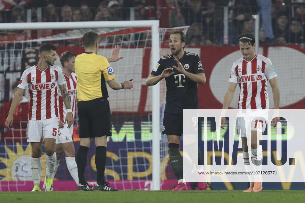 Harry Kane (FC Bayern München) gestikuliert, Gestik waehrend des spiels der Bundesliga zwischen 1. FC Köln und FC Bayern München, RheinEnergieSTADION am 14. January 2026 in Köln, Deutschland. (Foto von Oliver Kaelke DeFodi Images) +++ Harry Kane (FC Bayern München) gestures during the Bundesliga match between 1. FC Köln and FC Bayern München at RheinEnergieSTADION on January 14, 2026 in Köln, Germany. (Photo by Oliver Kaelke DeFodi Images) DFL regulations prohibit any use of photographs as image sequences and or quasi-video. (Photo by Oliver Kaelke DeFodi Images) -