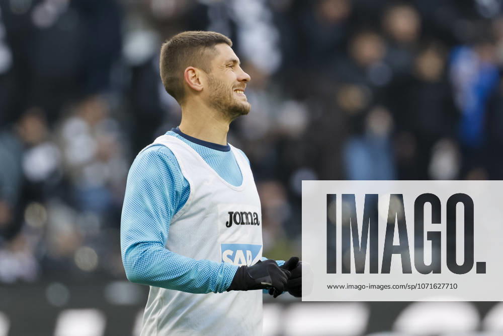 Andrej Kramaric (TSG Hoffenheim, 27) beim Aufwärmen vor Spielbeginn , Deutschland, Fussball, 1. Bundesliga, 19.Spieltag, 2025 2026, Eintracht Frankfurt vs. TSG 1899 Hoffenheim, 24.01.2026, Frankfurt am Main Deutsche-Bank-Park Deutschland