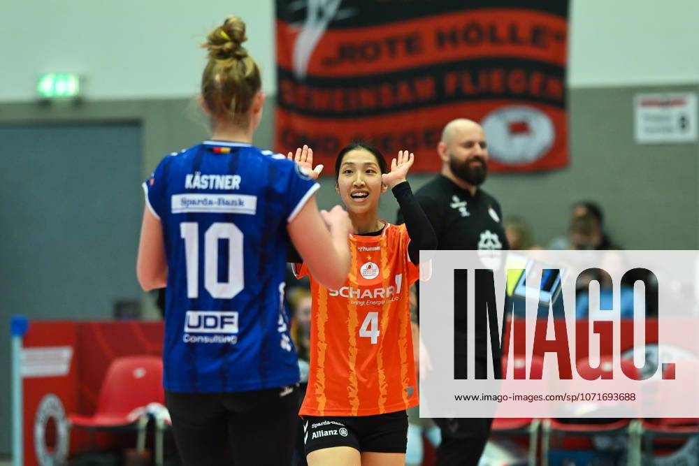 Yurika Bamba (Allianz MTV Stuttgart, 4) Dresdner SC vs. Allianz MTV Stuttgart , 1. Volleyball Bundesliga Damen, Spielzeit 2025 2026, 24.01.2026 Dresdner SC vs. Allianz MTV Stuttgart, 1. Volleyball Bundesliga Damen, Spielzeit 2025 2026, 24.01.2026 Dresden