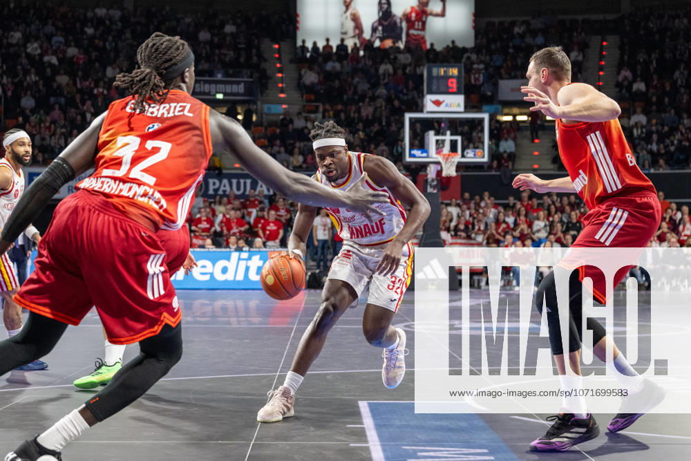 Charles Thompson 32 (Fitness First Wuerzburg Baskets), FC Bayern Basketball vs. Fitness First Wuerzburg Baskets, BBL, Hauptrunde, 25.01.2026 Muenchen Bayern Deutschland