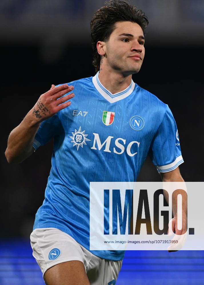 Dc Napoli 31 01 2026 - campionato di calcio serie A Napoli-Fiorentina foto Domenico Cippitelli Image nella foto: esultanza gol Antonio Vergara