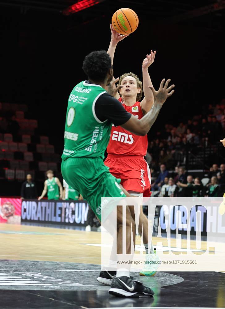 Basketball - Saison 2025 2026 - 2. Bundesliga Pro-A - 20. Spieltag: Nürnberg Falcons Basketball Club NBC - EPG Baskets Koblenz - Sportfoto Zink DaMa - - Decorian Jeffries (0, EPG Guardians Koblenz ) Cartee Dean Whitt (2, Nürnberg Falcons BC NBC )
