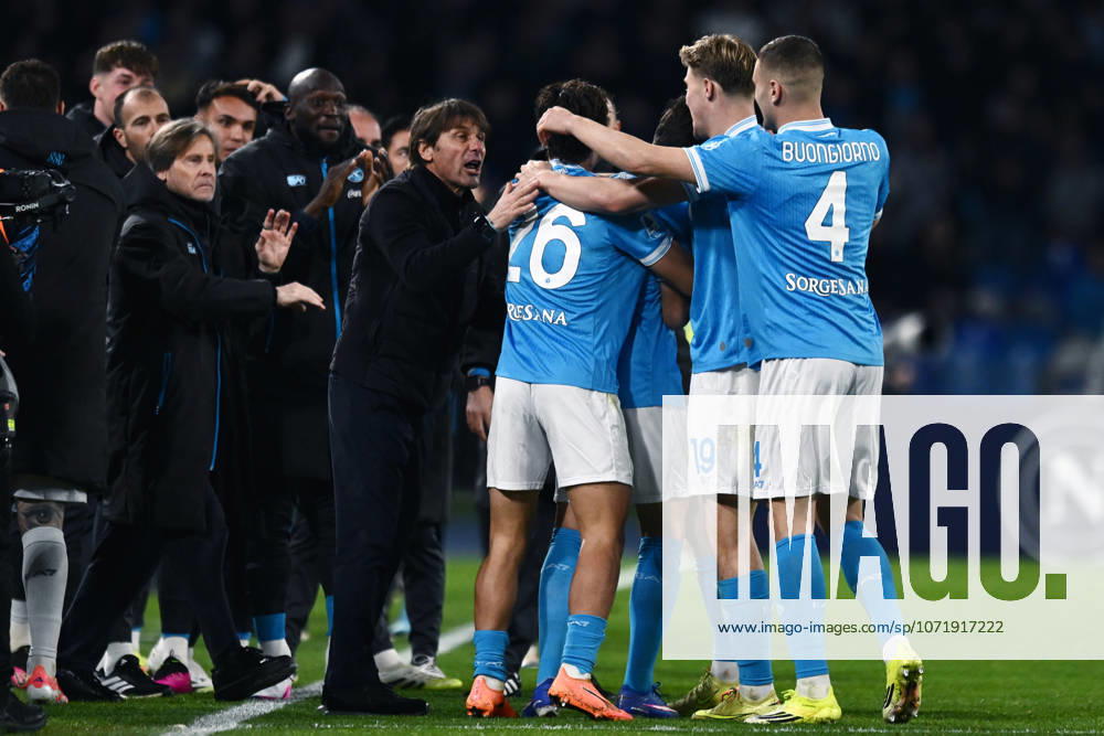Ni Napoli 31 01 2026 - campionato di calcio serie A Napoli-Fiorentina foto Nicola Ianuale Image nella foto: esultanza gol Miguel Gutierrez
