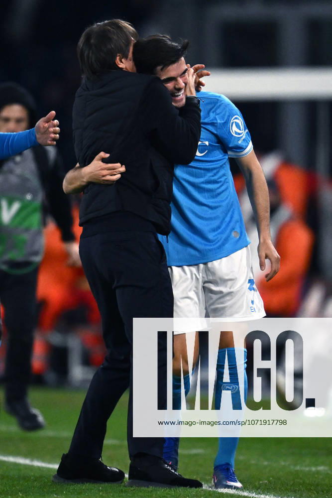 Dc Napoli 31 01 2026 - campionato di calcio serie A Napoli-Fiorentina foto Domenico Cippitelli Image nella foto: esultanza gol Miguel Gutierrez