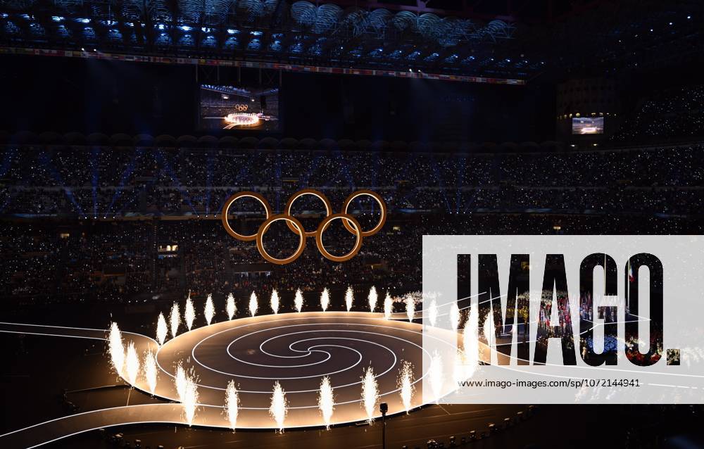 Illustration picture taken during the opening ceremony of the Milano Cortina 2026 Olympic Winter games, Winterspiele,Spiele, Summer games on Friday 06 February 2026 in Milan, Italy. The XXV Winter Olympics take place from 6 to 22 February 2026 in Italy. JASPERxJACOBS x161608168x