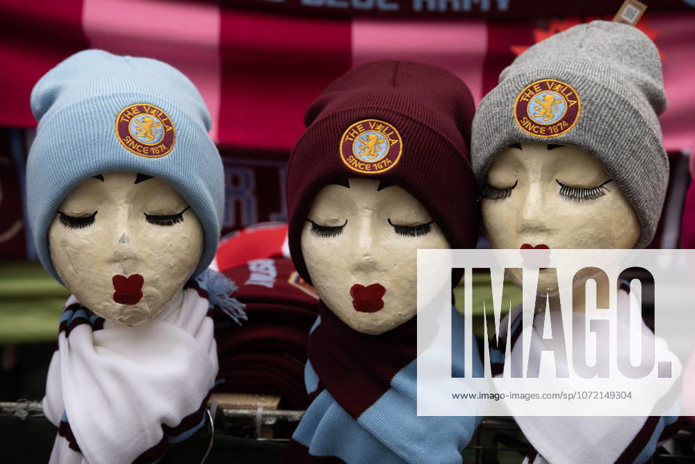 Aston Villa v Brentford - Premier League BIRMINGHAM, ENGLAND - FEBRUARY 1: Mannequins wearing Aston Villa hats on display before the Premier League match between Aston Villa and Brentford at Villa Park on February 1, 2026 in Birmingham, United Kingdom. Birmingham Villa Park England United Kingdom