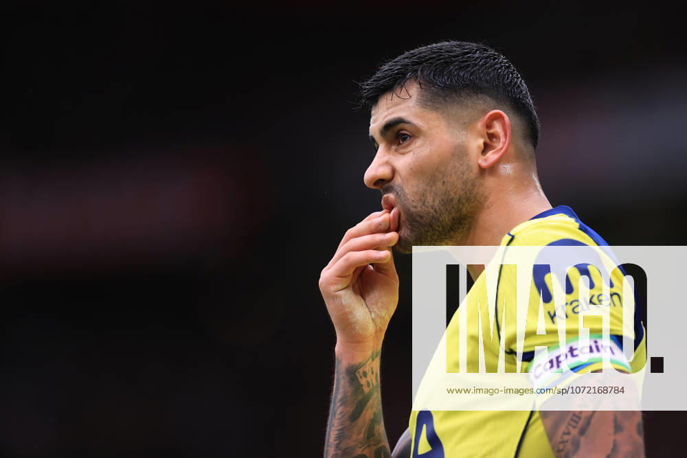 Manchester United, ManU v Tottenham Hotspur 07 February 2026 Manchester - Premier League football - Manchester United v Tottenham Hotspur - Cristian Romero of Tottenham Hotspur reacts after receiving a red card - (Photo by Simon Stacpoole) Manchester UK
