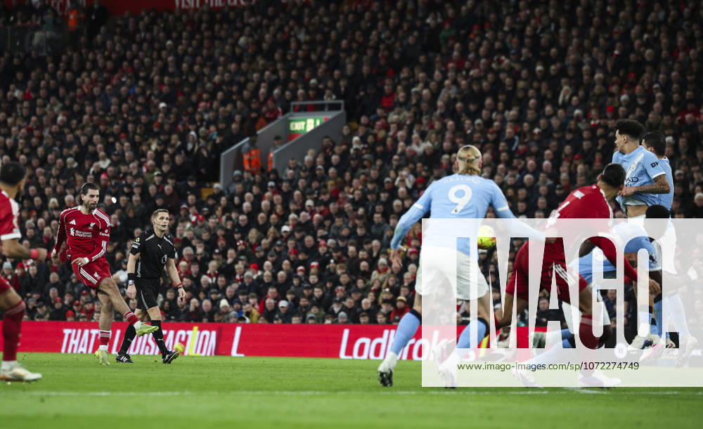 Liverpool v Manchester City, FA Premier League 08.02.26 Liverpool v Manchester City, FA Premier League Bradley Ormesher The Times Dominik Szoboszlai of Liverpool scores and celebrates scoring his teams opening goal 1-0