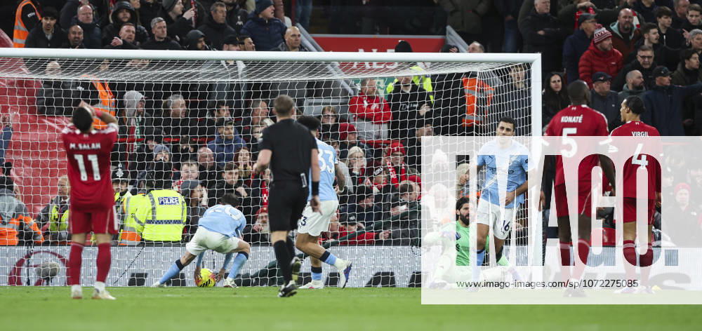 Liverpool v Manchester City, FA Premier League 08.02.26 Liverpool v Manchester City, FA Premier League Bradley Ormesher The Times Bernardo Silva of Manchester City scores and celebrates scoring his teams 1st goal 1-1