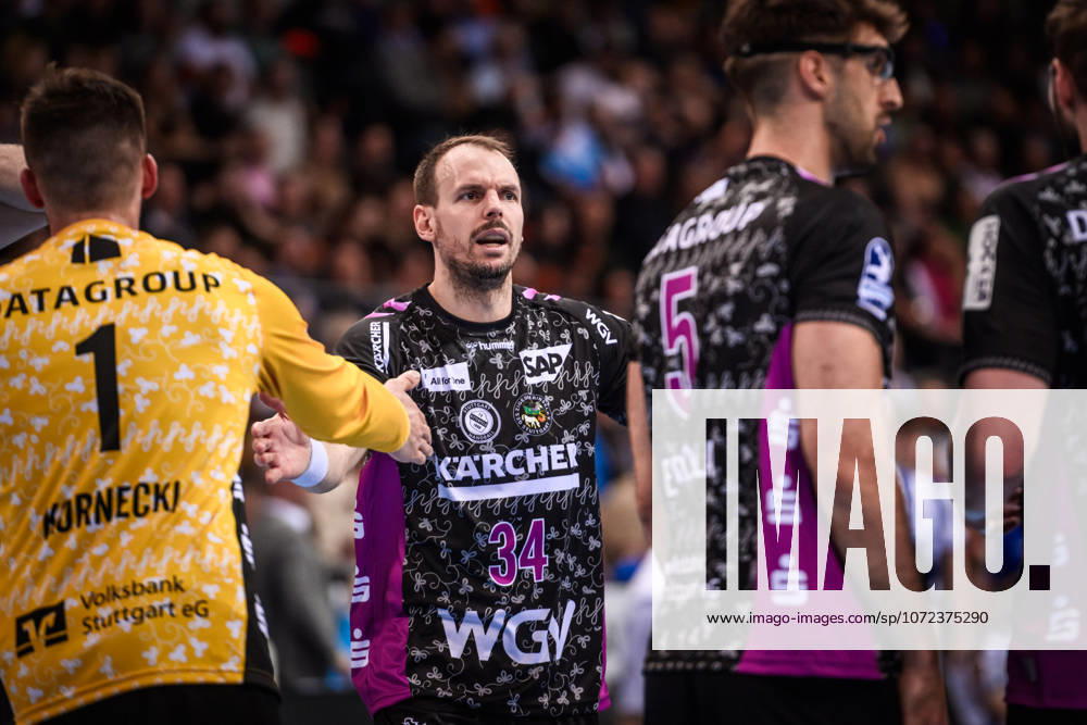 Kai Haefner (TVB Stuttgart, 34) GER, TVB Stuttgart - ThSV Eisenach, DAIKIN HBL, Handball, Bundesliga, 20. Spieltag, Spielzeit 2025 2026, 09.02.2026 GER, TVB Stuttgart - ThSV Eisenach, DAIKIN HBL, Handball, Bundesliga, 20. Spieltag, Spielzeit 2025 2026, 09.02.2026 Stuttgart