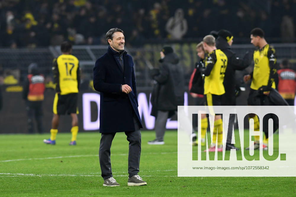 Trainer Niko Kovac (Borussia Dortmund) laechelt waehrend des Spiels der Bundesliga zwischen Borussia Dortmund und 1. FSV Mainz 05, Signal Iduna Park am 13. February 2026 in Dortmund, Deutschland. (Foto von Ralf Treese DeFodi Images) +++ Trainer Niko Kovac (Borussia Dortmund) smiles during the Bundesliga match between Borussia Dortmund and 1. FSV Mainz 05 at Signal Iduna Park on February 13, 2026 in Dortmund, Germany. (Photo by Ralf Treese DeFodi Images) DFL regulations prohibit any use of photographs as image sequences and or quasi-video. (Photo by Ralf Treese DeFodi Images) -