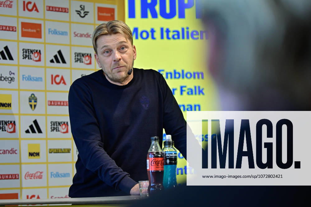 STOCKHOLM, SWEDEN 20260218 Swedish national team, Nationalteam captain Tony Gustavsson during the Swedish Football Association s press conference, PK, Pressekonferenz where the women s squad for the World Cup qualifiers is presented. STOCKHOLM SWEDEN