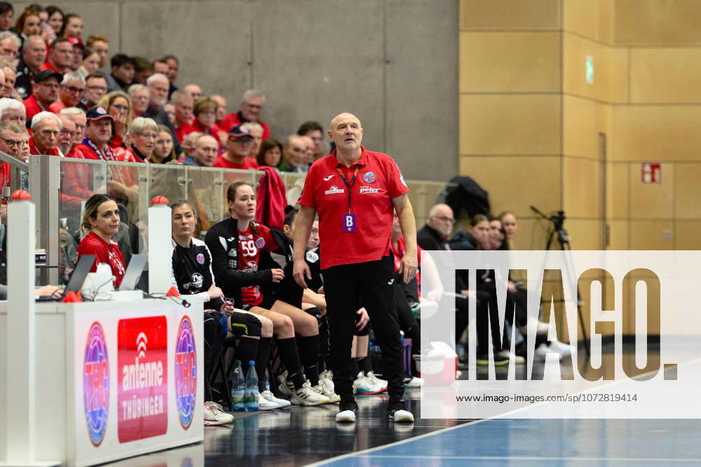 Herbert Mueller (Thueringer HC, Trainer) GER, Thueringer HC gegen Borussia Dortmund , Handball, Alsco Handball Bundesliga Frauen, 18. Spieltag, Saison 2025 2026, 18.02.2026 GER, Thueringer HC gegen Borussia Dortmund , Handball, Alsco Handball Bundesliga Frauen, 18. Spieltag, Saison 2025 2026, 18.02.2026 Bad Langensalza