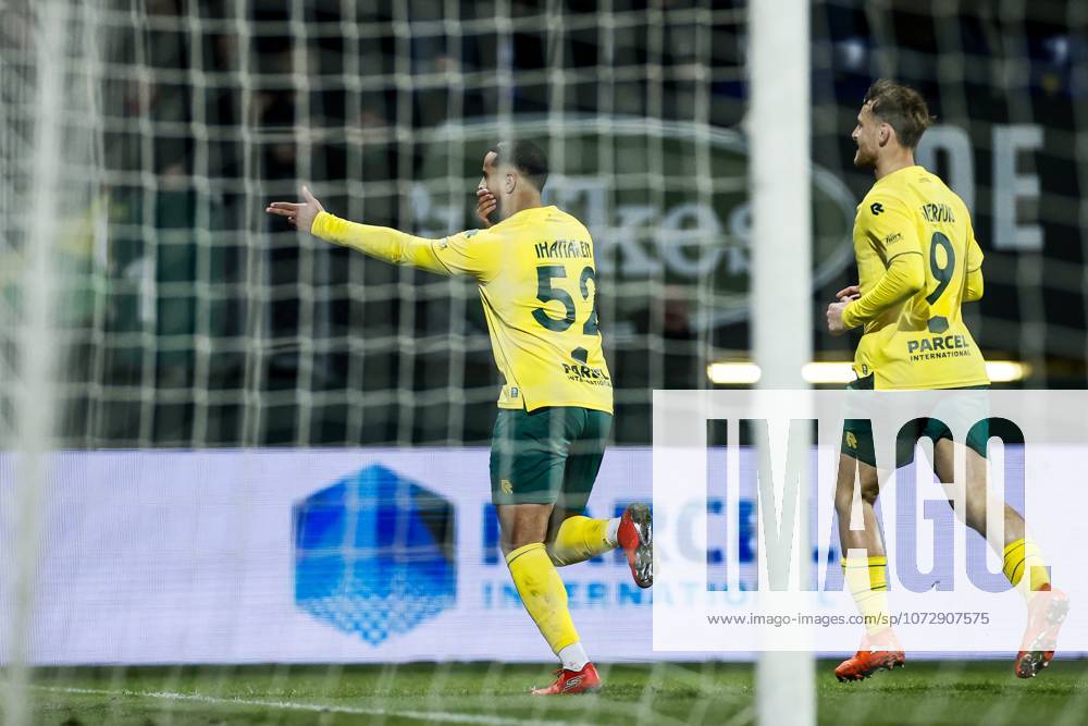 SITTARD - Mohamed Ihattaren of Fortuna Sittard celebrates the 1-0 goal during the Dutch Eredivisie match between Fortuna Sittard and Excelsior at the Fortuna Sittard stadium on February 20, 2026, in Sittard, Netherlands. PIETER STAM DE JONGE ANP Eredivisie 2025-2026 ANPxSportx IVx 551308965 originalFilename: 551308965