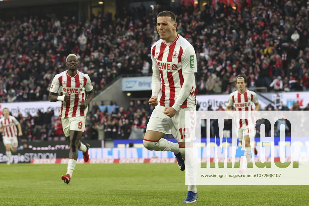 Said El Mala (1. FC Köln) Torjubel, jubelt nach seinem Treffer zum 2:2 waehrend des Spiels der Bundesliga zwischen 1. FC Köln und TSG Hoffenheim, RheinEnergieSTADION am 21. February 2026 in Köln, Deutschland. (Foto von Oliver Kaelke DeFodi Images) +++ Said El Mala (1. FC Köln) celebrates after scoring his team s second goal during the Bundesliga match between 1. FC Köln and TSG Hoffenheim at RheinEnergieSTADION on February 21, 2026 in Köln, Germany. (Photo by Oliver Kaelke DeFodi Images) DFL regulations prohibit any use of photographs as image sequences and or quasi-video. (Photo by Oliver Kaelke DeFodi Images) -
