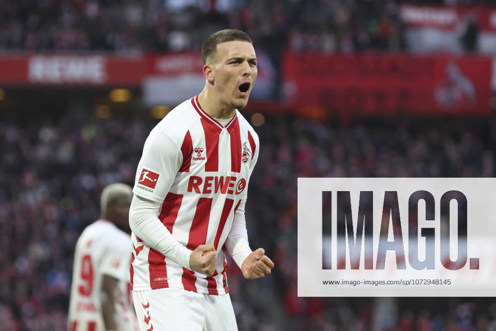 Said El Mala (1. FC Köln) Torjubel, jubelt nach seinem Treffer zum 2:2 waehrend des Spiels der Bundesliga zwischen 1. FC Köln und TSG Hoffenheim, RheinEnergieSTADION am 21. February 2026 in Köln, Deutschland. (Foto von Oliver Kaelke DeFodi Images) +++ Said El Mala (1. FC Köln) celebrates after scoring his team s second goal during the Bundesliga match between 1. FC Köln and TSG Hoffenheim at RheinEnergieSTADION on February 21, 2026 in Köln, Germany. (Photo by Oliver Kaelke DeFodi Images) DFL regulations prohibit any use of photographs as image sequences and or quasi-video. (Photo by Oliver Kaelke DeFodi Images) -