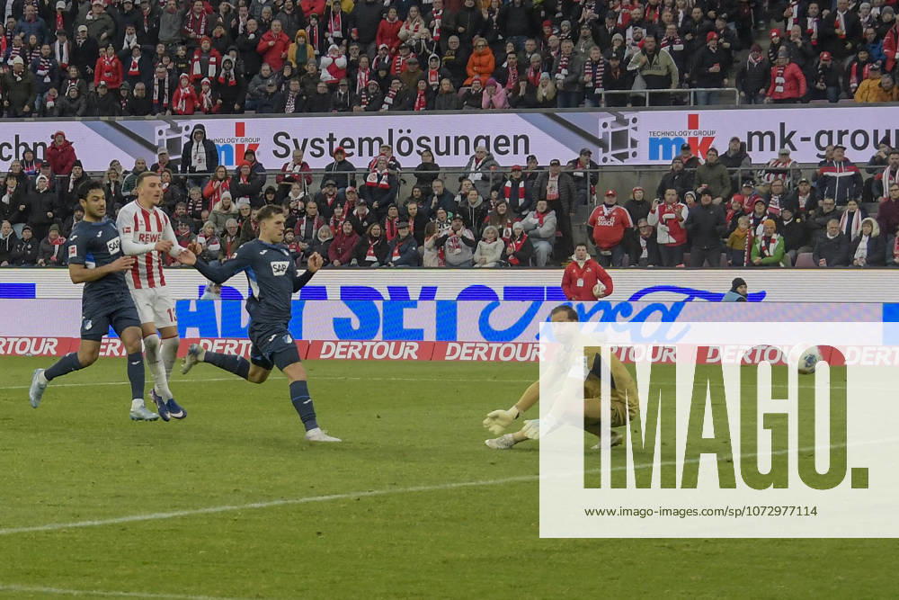 Said El Mala (Koeln 13) erzielt das Tor zum 2:2 21.02.2026 Fussball 1. FC Koeln vs TSG Hoffenheim, Rheinenergiestadion, Koeln, DFB DFL REGULATIONS PROHIBIT ANY USE OF PHOTOGRAPHS AS IMAGE SEQUENCES AND OR QUASI-VIDEO