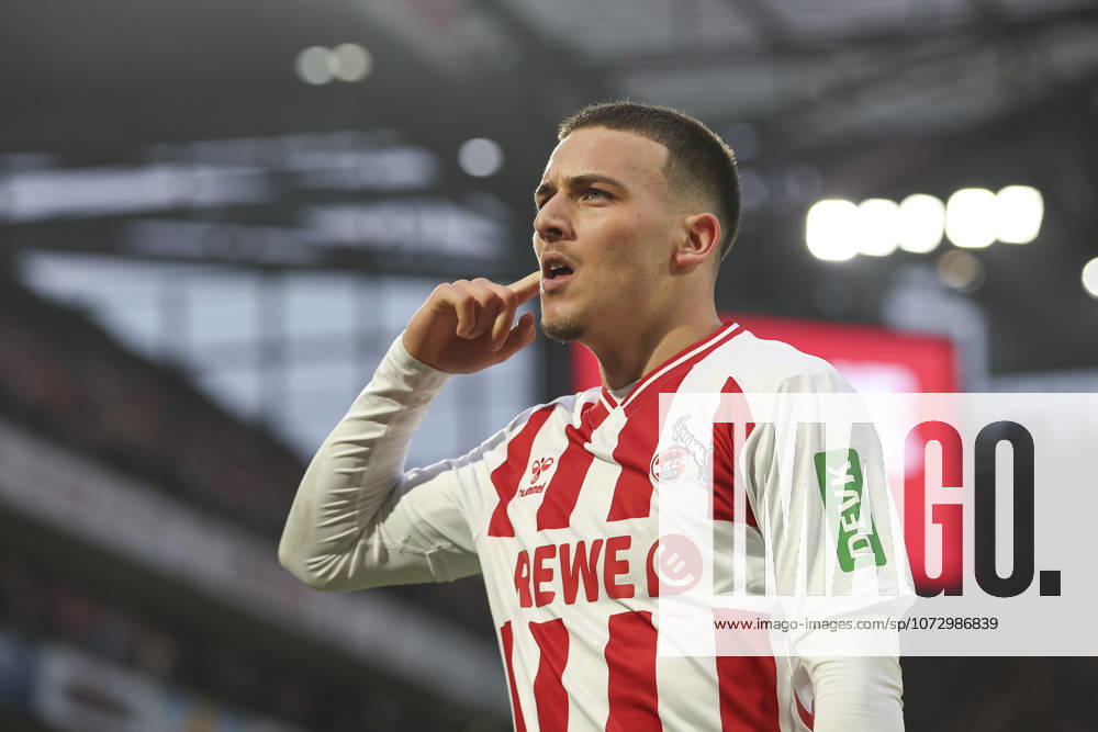Said El Mala (1. FC Köln) Torjubel, jubelt nach seinem Treffer zum 2:2 waehrend des Spiels der Bundesliga zwischen 1. FC Köln und TSG Hoffenheim, RheinEnergieSTADION am 21. February 2026 in Köln, Deutschland. (Foto von Oliver Kaelke DeFodi Images) +++ Said El Mala (1. FC Köln) celebrates after scoring his team s second goal during the Bundesliga match between 1. FC Köln and TSG Hoffenheim at RheinEnergieSTADION on February 21, 2026 in Köln, Germany. (Photo by Oliver Kaelke DeFodi Images) DFL regulations prohibit any use of photographs as image sequences and or quasi-video. (Photo by Oliver Kaelke DeFodi Images) -