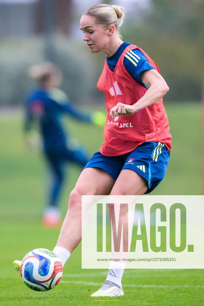 Hanna Lundkvist of the Swedish women s national football at a training session on February 25, 2026 in Albufeira. Photo: Ludvig Thunman BILDBYRAN kod LT LT0773 fotboll football soccer fotball träning practice training sverige sweden dam bbeng