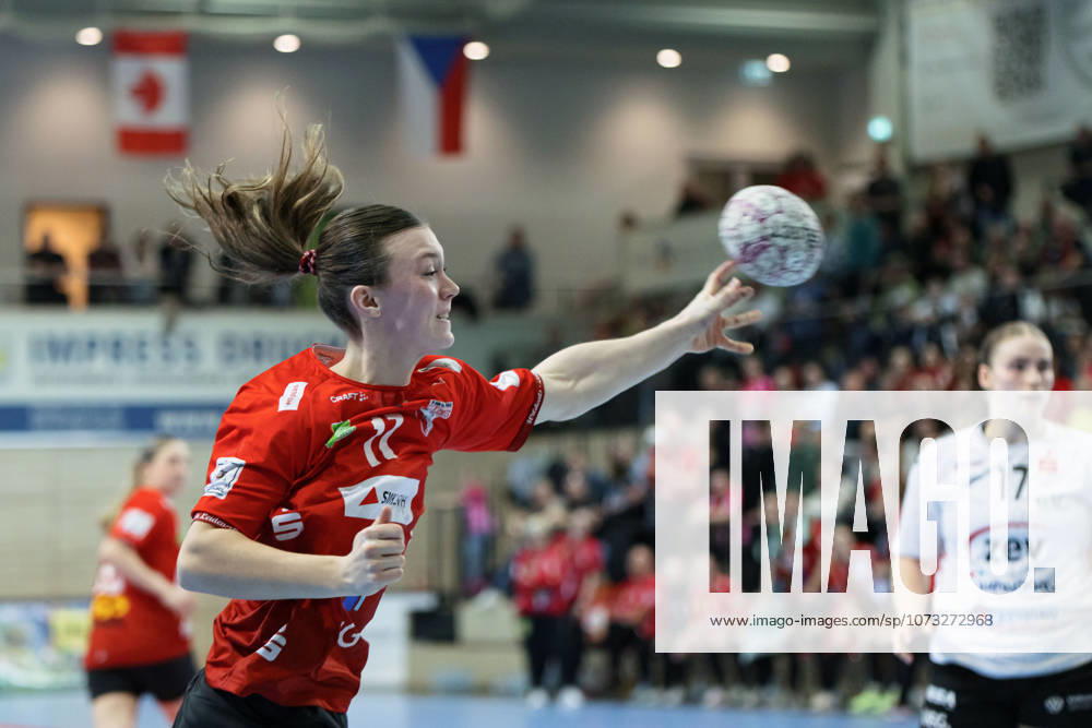 Emma Hertha (Halle, 17), SV Union Halle-Neustadt vs. BSV Sachsen Zwickau, Alsco Handball Bundesliga Frauen, Saison 2025 26, 18. Spieltag, 25.02.2026 Halle SWH Arena Sachsen-Anhalt Deutschland