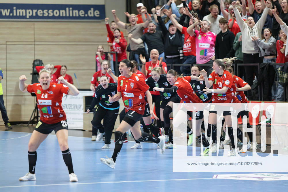 Wildcats jebeln nach 33:32 Heimsieg, SV Union Halle-Neustadt vs. BSV Sachsen Zwickau, Alsco Handball Bundesliga Frauen, Saison 2025 26, 18. Spieltag, 25.02.2026 Halle SWH Arena Sachsen-Anhalt Deutschland