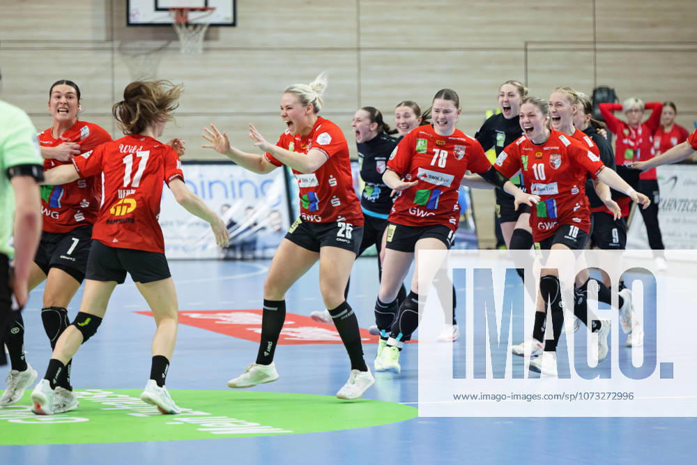 Wildcats jebeln nach 33:32 Heimsieg, SV Union Halle-Neustadt vs. BSV Sachsen Zwickau, Alsco Handball Bundesliga Frauen, Saison 2025 26, 18. Spieltag, 25.02.2026 Halle SWH Arena Sachsen-Anhalt Deutschland