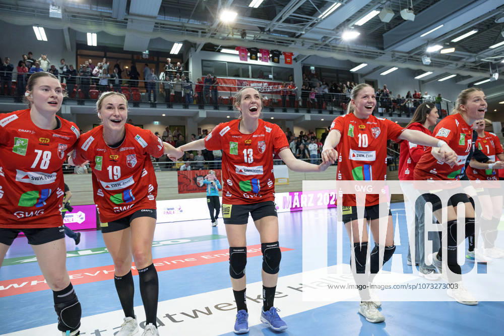 Wildcats jebeln nach 33:32 Heimsieg, SV Union Halle-Neustadt vs. BSV Sachsen Zwickau, Alsco Handball Bundesliga Frauen, Saison 2025 26, 18. Spieltag, 25.02.2026 Halle SWH Arena Sachsen-Anhalt Deutschland