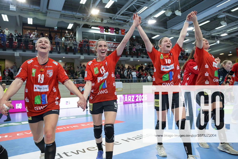 Wildcats jebeln nach 33:32 Heimsieg, SV Union Halle-Neustadt vs. BSV Sachsen Zwickau, Alsco Handball Bundesliga Frauen, Saison 2025 26, 18. Spieltag, 25.02.2026 Halle SWH Arena Sachsen-Anhalt Deutschland