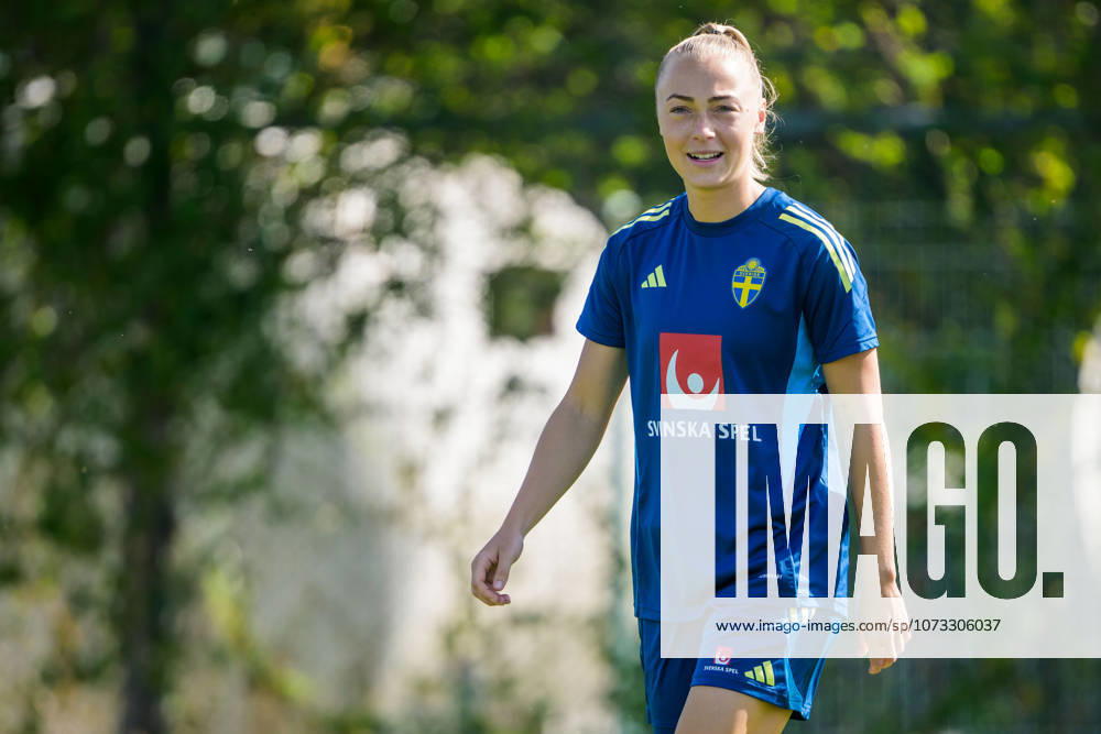 Hanna Bennison of the Swedish women s national football team at a training session on February 26, 2026 in Albuferia. Photo: Ludvig Thunman BILDBYRAN kod LT LT0774 fotboll football soccer fotball träning practice training sverige sweden dam bbeng