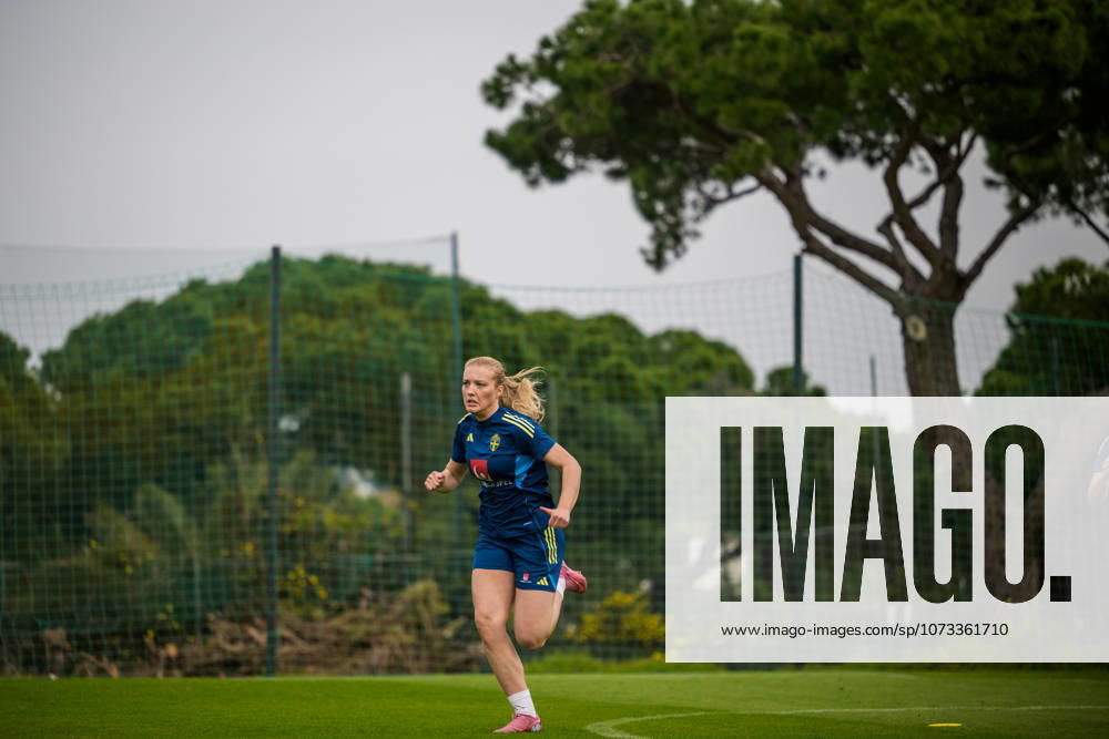 Smilla Holmberg of Sweden during a training session with the women s national football team of Sweden on February 27, 2026 in Albuferia. Photo: Ludvig Thunman BILDBYRAN kod LT LT0776 fotboll football soccer fotball vm-kval kval fifa womens world cup qualifier qualifier träning practice training sverige sweden dam bbeng