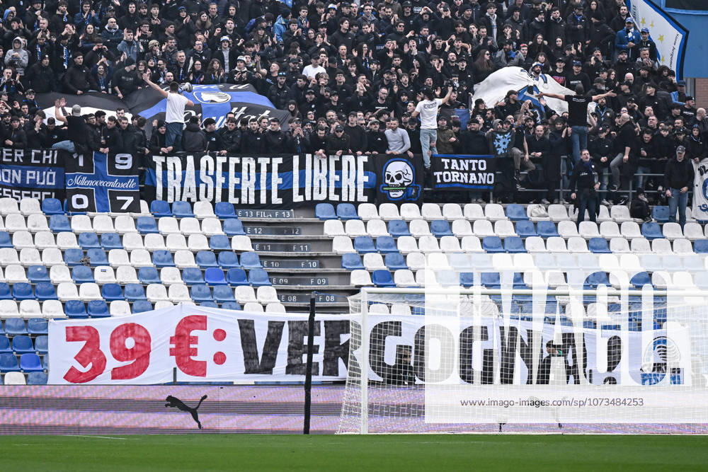Db Reggio Emilia 01 03 2026 - campionato di calcio Serie A Sassuolo-Atalanta foto Daniele Buffa Image nella foto: striscione tifosi Atalanta