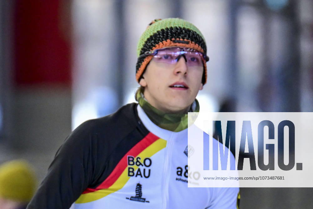 EISSCHNELLLAUF - Finn SONNEKALB (GER) bei der ISU Eisschnelllauf Junioren-Weltmeisterschaft in Inzell über 1.000m der Herren am 28.02.2026, Deutschland, Oberbayern, Traunstein Inzell Max-Aicher-Arena Oberbayern Deutschland