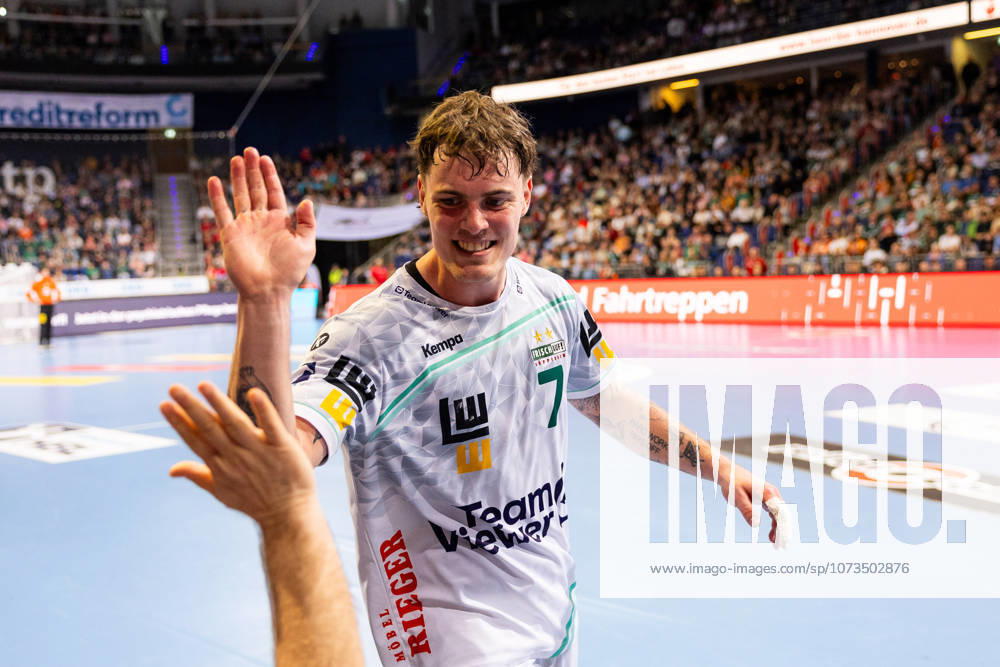 Victor KLOEVE (FRISCH AUF! Goeppingen, 07) Jubel, Freude, Leidenschaft, Erfolg, Emotion, Begeisterung, positive Emotionen GER, TSV Hannover-Burgdorf vs. FRISCH AUF! Goeppingen, Handball, Bundesliga, 23. Spieltag, Spielzeit 2025 2026, 01.03.2026, GER, TSV Hannover-Burgdorf vs. FRISCH AUF! Goeppingen, Handball, Bundesliga, 23. Spieltag, Spielzeit 2025 2026, 01.03.2026, Hannover