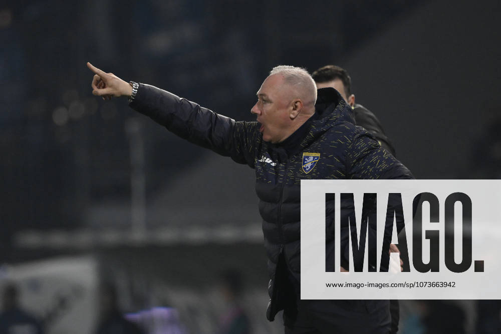 Frosinone s head coach Massimiliano Alvini during the Serie BKT soccer match between Frosinone and Pescara at the Frosinones Benito Stirpe stadium, Italy - Wednesday, March 04, 2026 - Soccer ( Photo by Fabrizio Corradetti LaPresse )