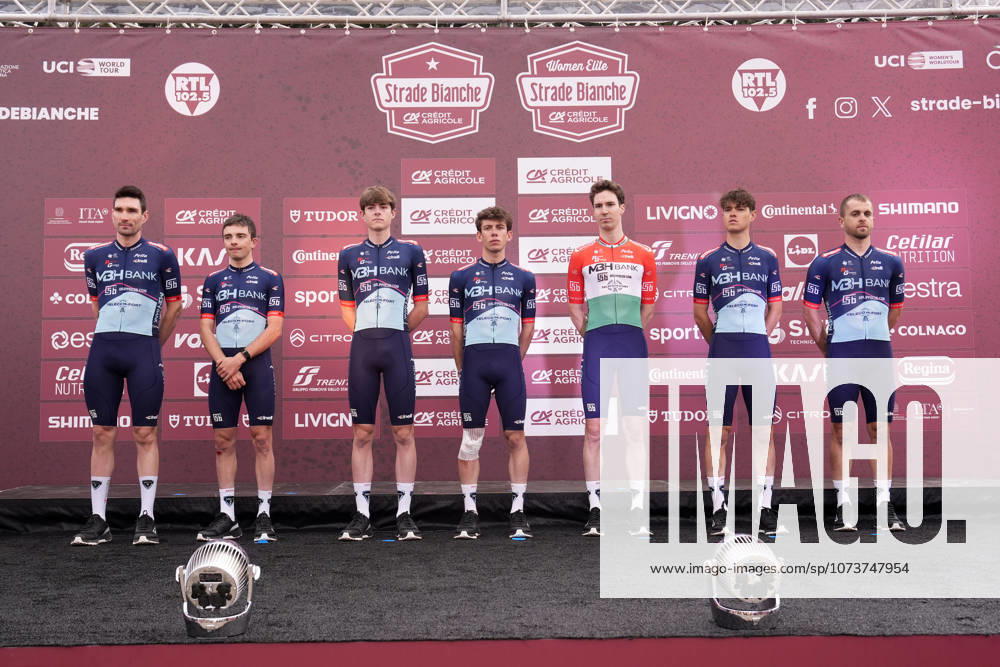 MBH BANK CSB TELECOM FORT during the team presentation of the Strade Bianche e Strade Bianche Women cycling race in Siena, Tuscany - Italy - Friday, March 6, 2026. - cycling