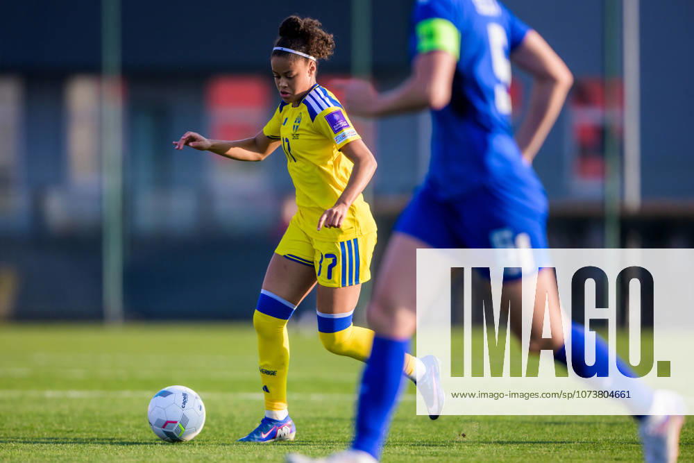 Felicia Schröder of Sweden during the FIFA Womens World Cup Qualifier football match between Serbia and Sweden on March 7, 2026 in Stara Pazova. Photo: Ludvig Thunman BILDBYRAN kod LT LT0784 fotboll football soccer fotball vm-kval kval fifa womens world cup qualifier qualifier serbien serbia sverige sweden dam bbeng
