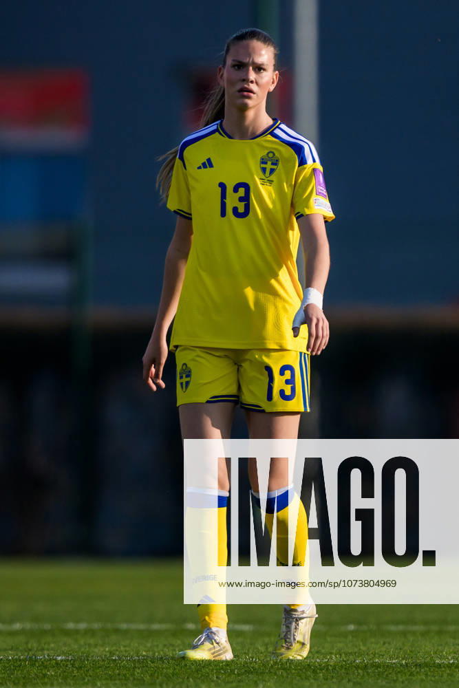 Bella Andersson of Sweden during the FIFA Womens World Cup Qualifier football match between Serbia and Sweden on March 7, 2026 in Stara Pazova. Photo: Ludvig Thunman BILDBYRAN kod LT LT0784 fotboll football soccer fotball vm-kval kval fifa womens world cup qualifier qualifier serbien serbia sverige sweden dam bbeng