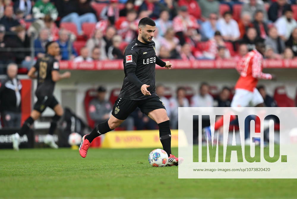 Fussball I Herren I Saison 2025-2026 I Bundesliga I 25. Spieltag I 1. FSV Mainz 05 - VFB Stuttgart I 07.03.2026 Deniz Undav (26, VFB Stuttgart) am Ball Mainz MEWA Arena Rheinland-Pfalz Deutschland