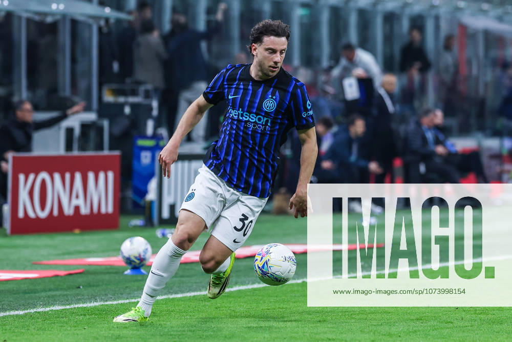 Carlos Augusto of FC Internazionale seen in action during Serie A 2025 26 football match between AC Milan and FC Internazionale at San Siro Stadium in Milan Italy on 08 March 2026. Milan Stadio San Siro Milan Italy