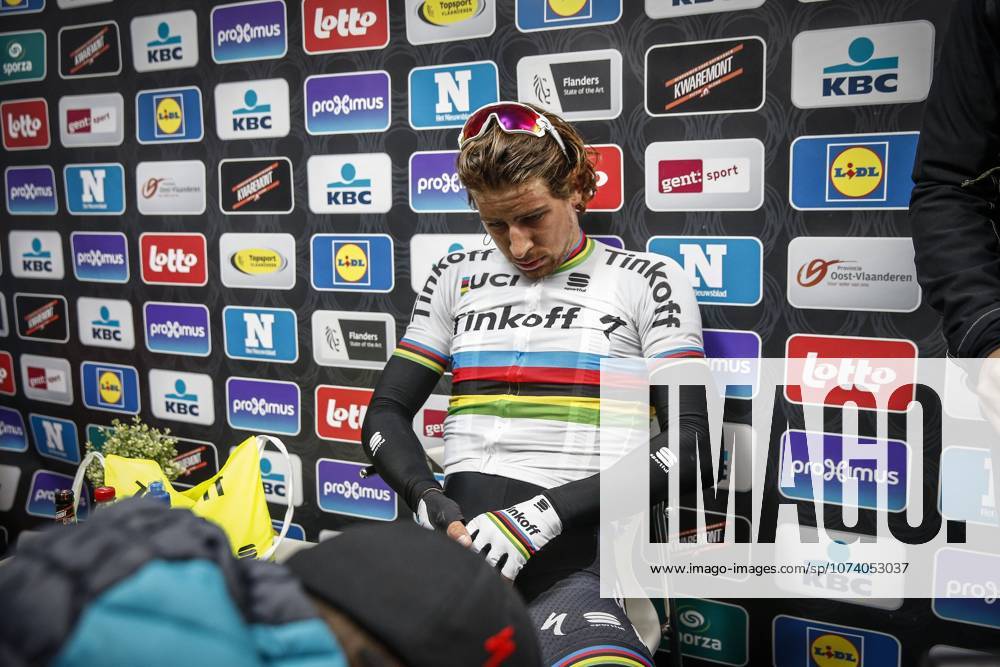 Road cycling, Rad, Radsport, Strasse illustration pictures Peter Sagan of Tinkoff after the Flanders Classics 71th Omloop Het Nieuwsblad cycling race with start and finish in Gent, Belgium.