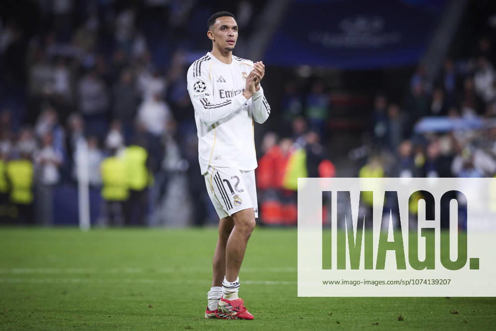 Real Madrid CF s Trent Alexander-Arnold celebrates a win during Champions League 2025 2026 match. March 11,2026. (20260311131)