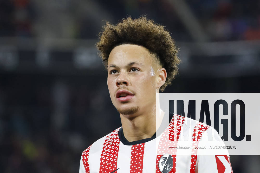Derry Scherhant (SC Freiburg, 07) , Deutschland, Fussball, 1. Bundesliga, 26.Spieltag, 2025 2026, SC Freiburg vs. 1.FC Union Berlin, 15.03.2026, Freiburg im Breisgau Europa-Park Stadion Deutschland